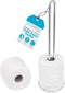 INTERNET'S BEST Stainless Steel Toilet Paper Holder Reserve - Modern Vertical Stand
