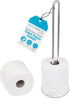 INTERNET'S BEST Stainless Steel Toilet Paper Holder Reserve - Modern Vertical Stand