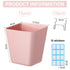 Namalu 12 Pack Peg Board Storage Bins with Labels and Hooks Square Box Shape Pegboard Cup Holder Accessories Pegboard Organizer for Craft Room Wall holder Workbench(4.7 x 4 x 5 Inch, Pink)
