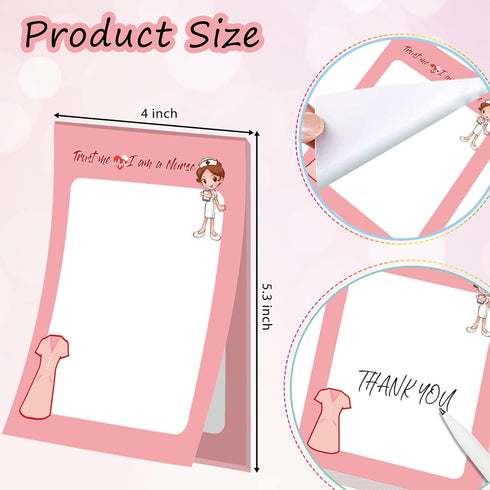 Nurses Week Gifts,16 Pieces Nurse Notepad Funny Notepads Sarcastic Sticky Memo Pads for Writing Notes Diary Lists Schedules School Nurse Gifts Medical Assistant Gifts Women Coworkers Home Office Gifts