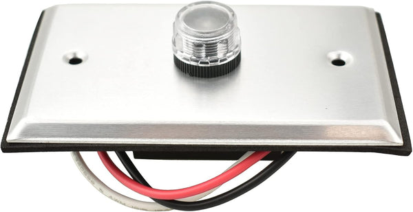 YCA1031 Outdoor Photocontrol with Wall Plate, Button Photocontrol, Photocell Sensor for Dusk to Dawn Light Control, UL