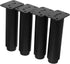 STOBOK 4pcs Adjustable Height Metal Furniture Legs for Sofa Cabinet and Tv