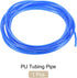 Pneumatic Tubing Pipe, 6mm x 4mm Blue PU Polyurethane Tube, 19.7FT for Air Compressor