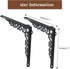 90 2PC 18.5CM/7.3Inch Sungmor Cast Iron Heavy Duty Shelf Brackets - Rustproof Sturdy Right Angle Wall Hanging Supoort