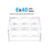 uxcell Tube Rack Polypropylene 6-Well Clear for 100ml