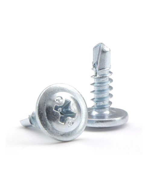 50pcs #8 x 1/2" Truss Head Screws, Self Drilling Zinc Plated Modified Truss Head Self Driller