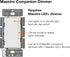 Dimmer Lutron Maestro Companion Multi-Location | Not for Standalone Use | MA-R-AL, Almond