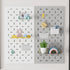 6pcs Hemobllo Peg Board Storage Bins with Hooks Square Shape Thickened Plastic Pegboard Organizer Containers for Garage