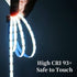 6.6ft 2M 5V 640LEDs 6000K Dimmable 93+ iNextStation USB COB LED Strip Light, Cold White USB LED Strips CRI Flexible LED