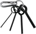 1set Annular Allen Wrench Set - Standard Dogging Key for Push Bar Panic Exit Devices, Keychain Included