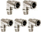 Beduan Brass BPL Push to Connect Air Fittings, Elbow 3/8" Tube OD x 1/2" NPT Male 90° Degree Adapter, Pack of 5