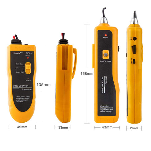 NOYAFA D3IN0580-B Underground Cable Locator for Pet Fence, Metal Pipes, Electrical Wires