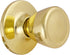 Design House 782730 Tulip Passage Hall and Closet Door Knob, Polished Brass