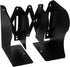 Adjustable Heavy Duty Retractable Metal Bookend for Desk, Large Black Desktop Bookshelf