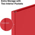SIMPLY 0.5-Inch 100 Staples Economy Round Ring Non-View Binder, Holds Up to Sheets, Red, Lightweight Binder for Office
