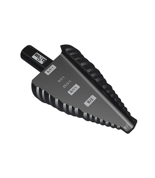 1/4 to 1-3/8 Inch HSS Step Drill Bit for Metal, Plastic, Wood, Heavy Duty Unibit with Multi Hole Sizes
