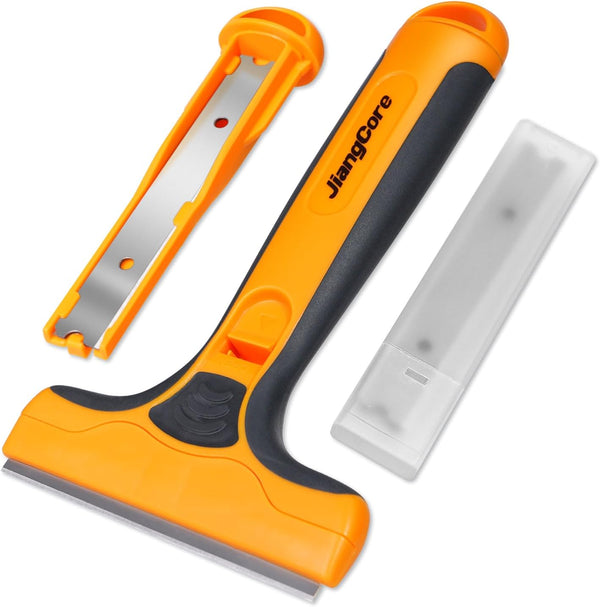 JiangCore Wide Razor Blade Scraper Tool 4" Scraper Tool with 15 Extra Replacement