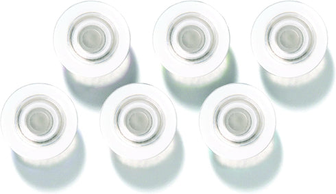 Quartet Strong Magnets for Glass Whiteboard, Large Clear Rare Earth Magnets, 6 Pack (85391)