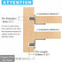 SDTWZW 5mm Closet Holders,16 Shelf Pegs L-Shaped Cabinet Support Pins Bracket Style Clips for Bookcase Kitchen Shelves