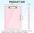 Sooez Clipboard with Storage, 8.5x11 Cleaview Clip Boards, High Capacity Plastic Nursing Clipboard for School & Office