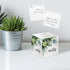 Lush Greenery Sticky Note Cube, 600 Sheets, 2.75" Memo Block, Trendy Botanical Design, Made in The USA