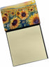 Caroline's Treasures Kansas Sunflowers in Watercolor Sticky Note Holder, Refillable Dispenser Self-Sticky Note Pads