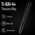 KeyUnity KP04BK Bolt Action Pen, Titanium Alloy EDC Pocket Pen, Retractable Metal Ballpoint for Everyday Carry