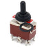 Baomain Momentary Toggle Switch DPDT (ON)-Off-(ON) 3 Position with Rainproof Cap, 1 PCS