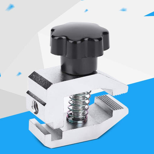 ViaGasaFamido SJJ-01 Push Pull Force Fixture, 500N High Capacity Stainless Steel Jaw Clamp Tension Meter