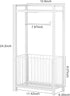 X-cosrack Freestanding Toilet Paper Holder with Storage Shelf - All-in-One Toilet Roll Dispenser and Organizer