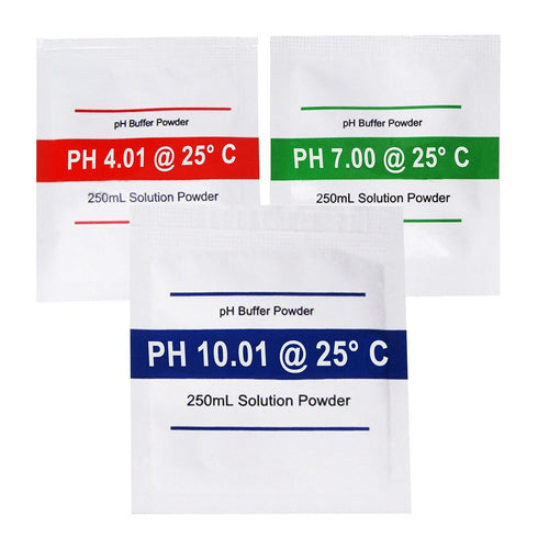 pH Powder Calibration Solution Set: 4.01, 7.00, 10.01 for Accurate pH Calibration Measurement