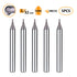 5Pcs 1/32 inch 1/8 inch Set SpeTool Carbide Ball Nose End Mills with TiAlN Coated , Cutting Diameter , Shank , Up Cut