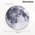 ProElife Round Mouse Pad Gaming Cute Moon Mousepad, 8.66-Inch Non-Slip Rubber Base for Home Office