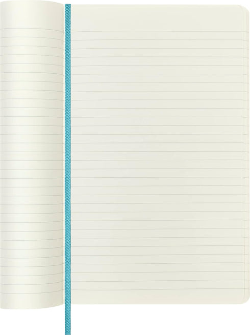 Moleskine Classic Notebook - Soft Cover, Large (5" x 8.25"), Ruled/Lined, Reef Blue, 192 pages