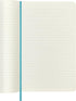 Moleskine Classic Notebook - Soft Cover, Large (5" x 8.25"), Ruled/Lined, Reef Blue, 192 pages