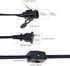 RTNLIT E12 Bulb 4.9 Salt Lamp Cord Replacement, Night Light Cord with Light Socket Rotary Switch Plug for Christmas