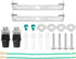 MECCANIXITY Ceiling Light Plate Kit 115x20x15mm Lighting Fixture Mounting Bracket for Home