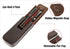 Top Grain Genuine Leather 3 Pen/Pencil Tray Case Holder, Handmade, Magnetic Closing, Glossy Red, 3 Slots, No Logo