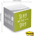 Motivational Sticky Note Cube, 600 Sheets, 2.75" Memo Block with Bright Empowering Messages