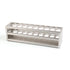 Stainless Steel Test Tube Rack, 20 Holes with Extended Edges, Suitable for Tubes Dia.=21mm, TTRS20A1