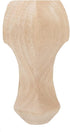 Pssopp Furniture Legs, Rubber Wood Material Hand Carved Natural Wood Grain, with