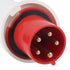380-415V 63A Electrical Cord Connector - Waterproof 3P+N+E 5 Pin Power Socket for 6-16mm² Cable
