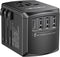 LENCENT Universal Travel Adapter, International Charger with 3 USB Ports and Type-C PD Fast Charging for iPhone,