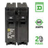 Plug In Circuit Breaker, HOM, Number of Poles 2, 60 Amps, 120/240VAC, Standard