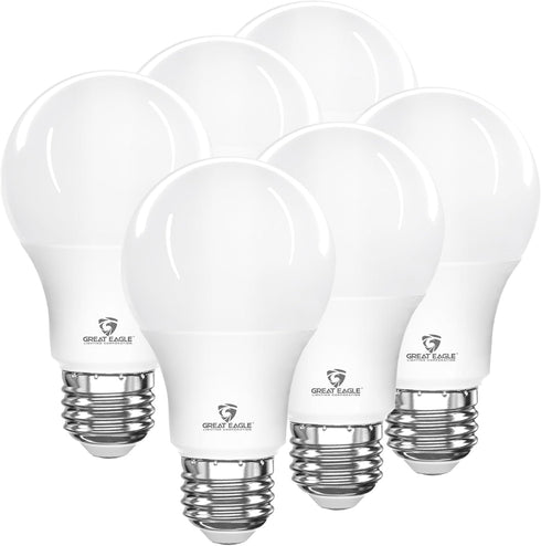 Great Eagle A19 LED Light Bulbs 60 Watt Equivalent - UL Listed