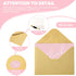 Supervitae 100 Pack 3.5 5 Inch Pink Thank You Cards Bulk with Envelopes and Stickers x Thank You Cards for Baby Shower