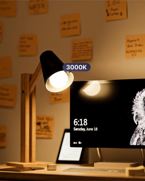 Sunco Lighting 12 LED A19 Light Lamp Bulbs, 9W Equivalent 60W, 3000K White for Indoor Use