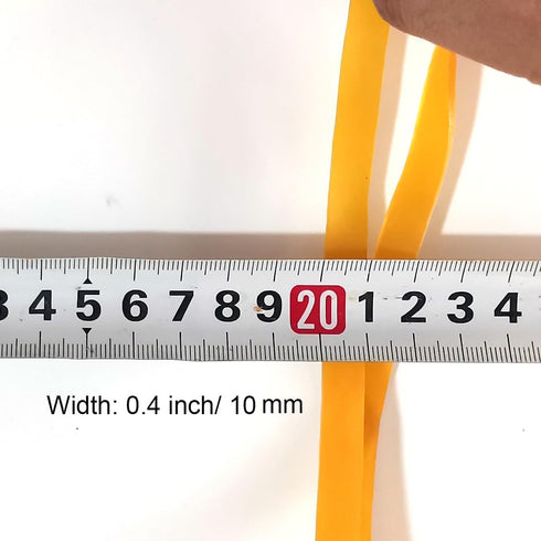 Heavy Duty Rubber Bands - Large Elastic Bands for Home Garden & Office Supplies (30Pcs, Yellow, 200 x 10 mm)