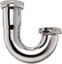 KEENEY 10487K 22-Gauge J-Bend Sink Trap with Captured Nut, Chrome, 1-1/4-Inch by 1-1/4-Inch