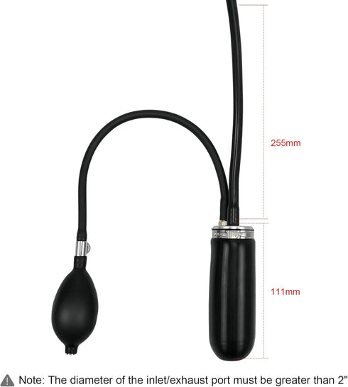 GUZIKO 12V Easy Intake Adapter with Strong Sealing Expandable Bladder Automotive Evap Smoke Machine Leak Tester